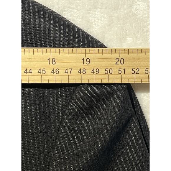 John Varvatos Italy 42R Gray Micro-Stripe Blazer Sport Coat 3/2 Roll Virgin Wool - Picture 11 of 15